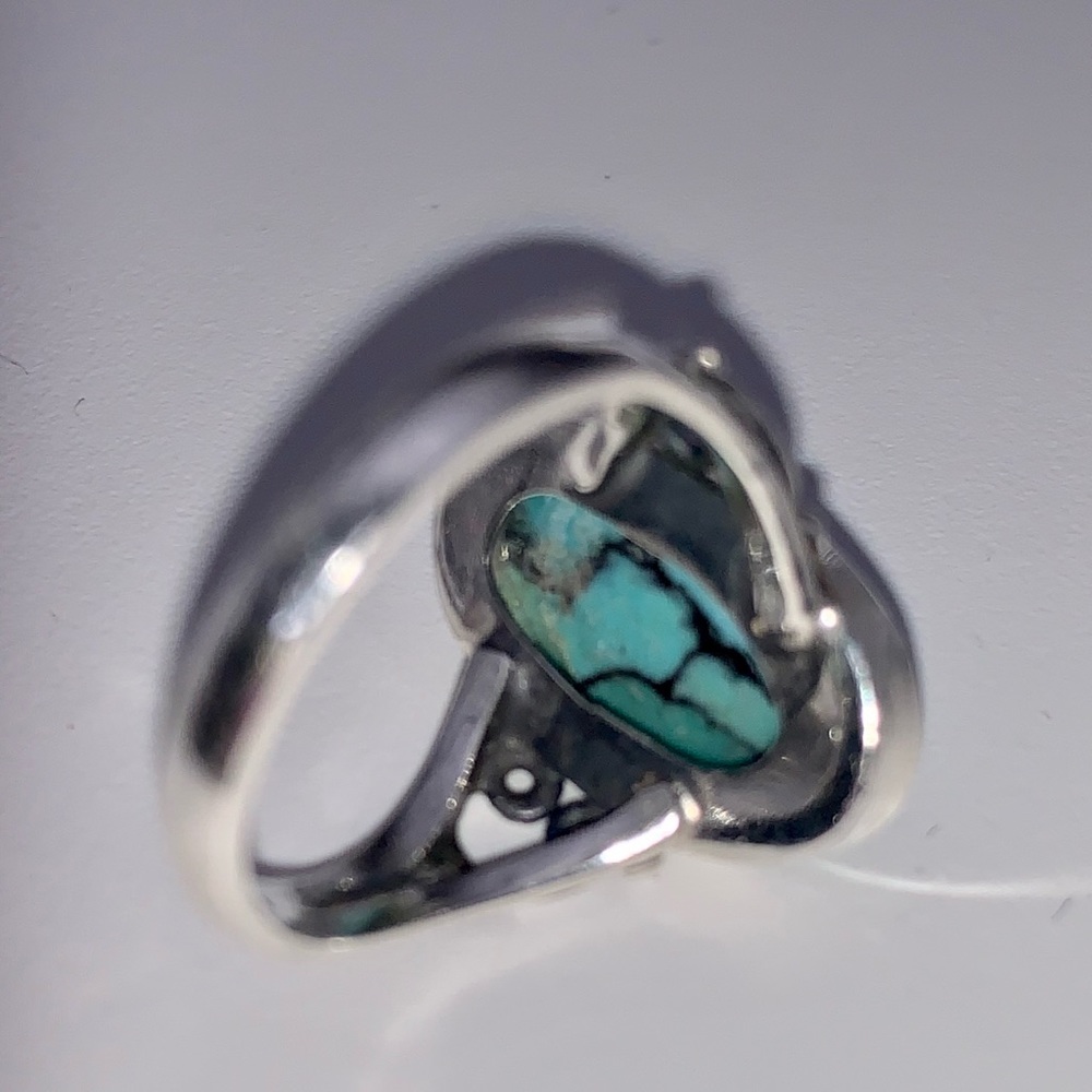 Sold to D Brummett 😍NWT Sterling & Tibetan Turquoise Ring - Picture 8 of 14